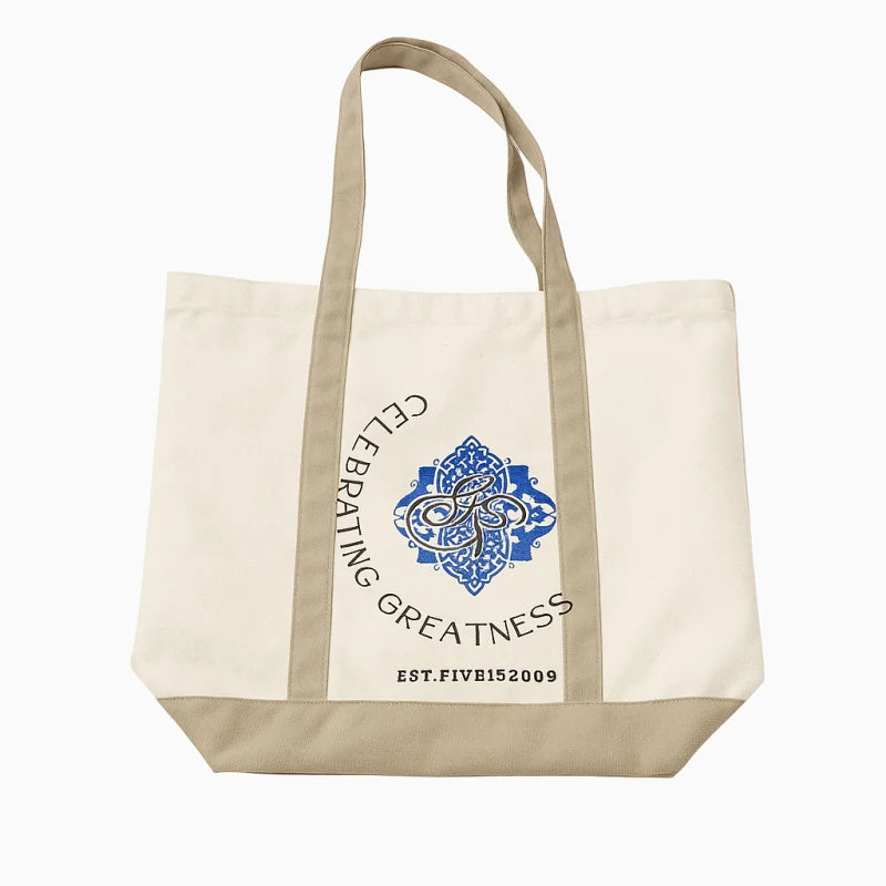 12oz Basis Organic Cotton Canvas Tote Bag