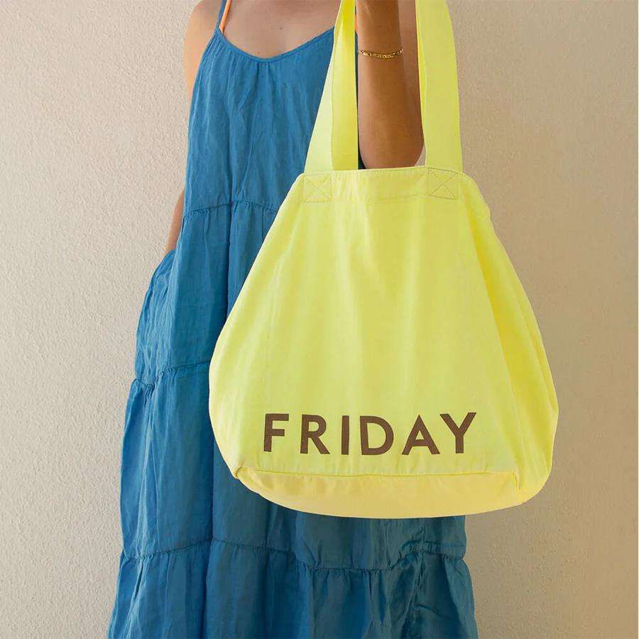 Canvas Printed Tote Bags - Yellow