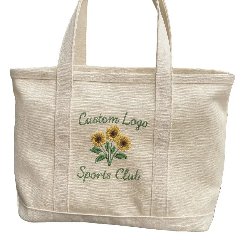 Promotional Embroidered Canvas Tote Bags