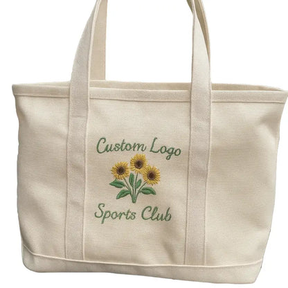 Promotional Embroidered Canvas Tote Bags